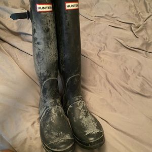 Hunter Matte Black Rain Boot